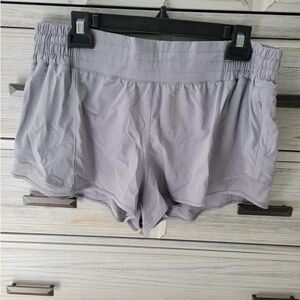 Light Gray Lululemon Hotty Hot Shorts